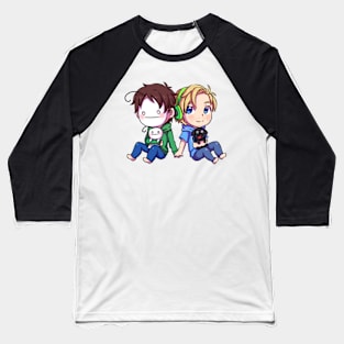 Chibi Cryaotic and Pewdiepie Baseball T-Shirt